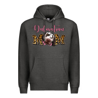 Charcoal Heather Dalmatian Mom Premium Hoodie - Jasminsmagicworld