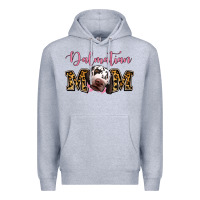 Heather Grey Dalmatian Mom Premium Hoodie - Jasminsmagicworld