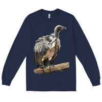 Navy Vulture Bird Long Sleeve Tee - LillyAllenDesigns