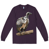 Plum Vulture Bird Long Sleeve Tee - LillyAllenDesigns