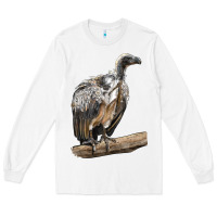 White Vulture Bird Long Sleeve Tee - LillyAllenDesigns