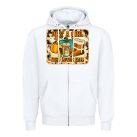 White just a girl who loves fall cowhide background Zipper Hoodie - Jasminsmagicworld
