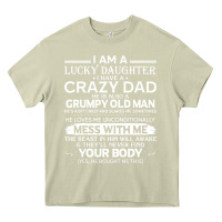 Mossy i am a lucky daughter i have a crazy dad grumpy old man t shirt Heavy Core Tee - linhVisuals