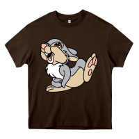Chocolate Brown thumper Heavy Core Tee - linhVisuals