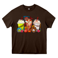 Chocolate Brown Softball Basketball Baseball Sports Coffee Cups Heavy Core Tee - FaDigitalArtStudio