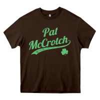 Chocolate Brown pat mccrotch funny st. patrick's day long sleeve t shirt Heavy Core Tee - linhVisuals