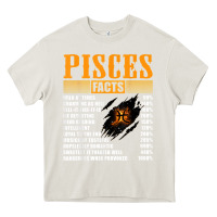Cream pisces facts t shirt pisces birthday gifts Heavy Core Tee - linhVisuals