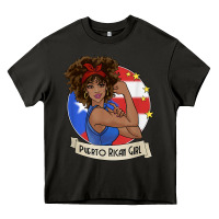 Asphalt puerto rican girl strong t shirt puerto rico pride boricua Heavy Core Tee - linhVisuals