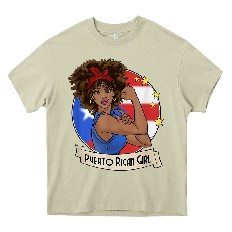 Puerto Rican Girl Strong T Shirt Puerto Rico Pride Boricua Heavy Core Tee by linhVisuals | Teevron