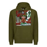 Army Green Christmas African girl Premium Hoodie - BarkalooDesign