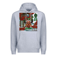 Heather Grey Christmas African girl Premium Hoodie - BarkalooDesign
