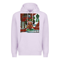 Lilac Christmas African girl Premium Hoodie - BarkalooDesign