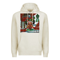 Oatmeal Heather Christmas African girl Premium Hoodie - BarkalooDesign