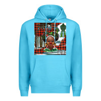 Ocean Blue Christmas African girl Premium Hoodie - BarkalooDesign