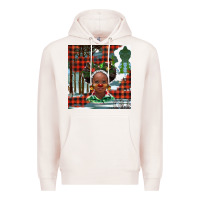 Pale Pink Christmas African girl Premium Hoodie - BarkalooDesign