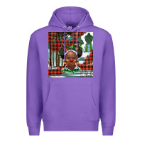 Purple Christmas African girl Premium Hoodie - BarkalooDesign