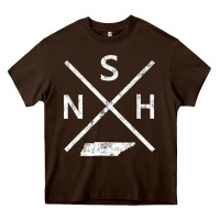 Vintage Nashville Retro Nsh Cross T Shirt Heavy Core Tee | Teevron