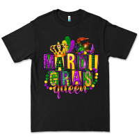 Black mardi gras queen Premium Tee - FaDigitalArtStudio