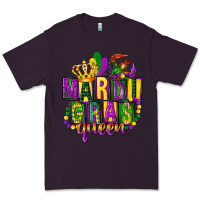 Plum mardi gras queen Premium Tee - FaDigitalArtStudio