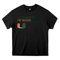 Black The university of miami Heavy Core Tee - linhVisuals