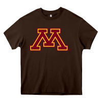 Chocolate Brown The university of minnesota Heavy Core Tee - linhVisuals