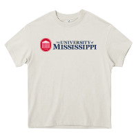 Cream The university of mississippi Heavy Core Tee - linhVisuals