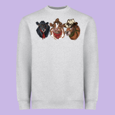 Hangin With My Heifers Heavyweight Sweatshirt Designed By Ranaportraitstore