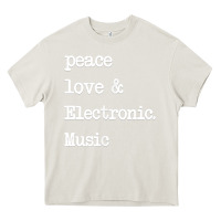 Cream peace love & electronic music  edm techno t shirt Heavy Core Tee - linhVisuals