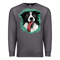 Charcoal Heather border collie Premium Sweatshirt - Jasminsmagicworld