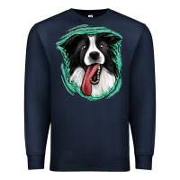 Navy border collie Premium Sweatshirt - Jasminsmagicworld