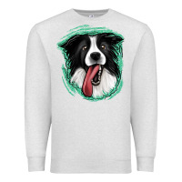Oatmeal Heather border collie Premium Sweatshirt - Jasminsmagicworld