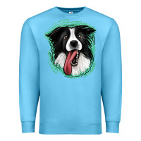 Ocean Blue border collie Premium Sweatshirt - Jasminsmagicworld