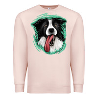 Pale Pink border collie Premium Sweatshirt - Jasminsmagicworld