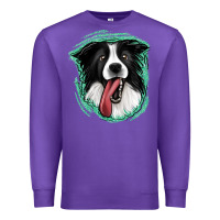 Purple border collie Premium Sweatshirt - Jasminsmagicworld