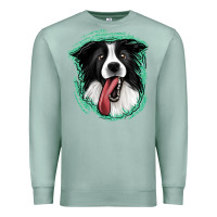 Seafoam border collie Premium Sweatshirt - Jasminsmagicworld
