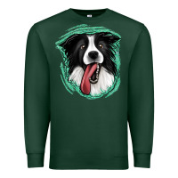 Sports Green border collie Premium Sweatshirt - Jasminsmagicworld