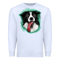 White border collie Premium Sweatshirt - Jasminsmagicworld