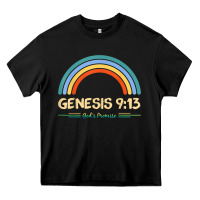 Black genesis 913 god's promise faithfully rainbow bible verse t shirt Heavy Core Tee - linhVisuals