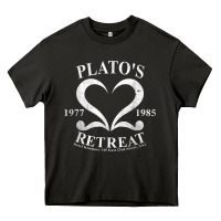 Asphalt plato retreat club vintage retro nyc t shirt Heavy Core Tee - linhVisuals