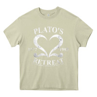 Mossy plato retreat club vintage retro nyc t shirt Heavy Core Tee - linhVisuals