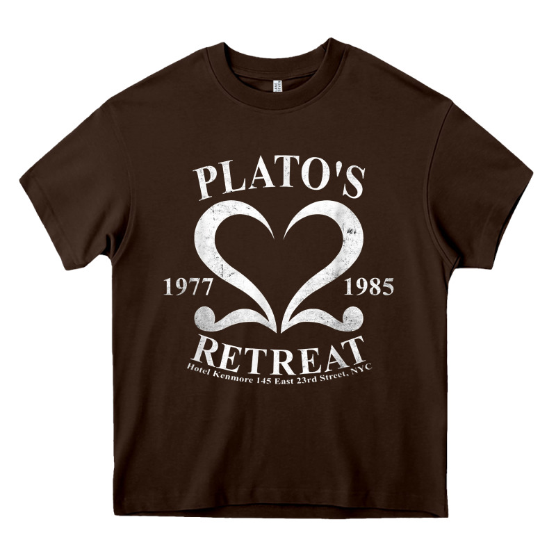 Plato Retreat Club Vintage Retro Nyc T Shirt Heavy Core Tee by linhVisuals | Teevron