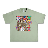Oil Green boy grandma Urban Heavy Tee - CowhideDigitalArt