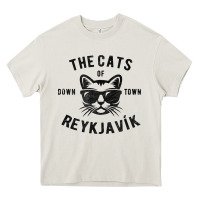 Cream cats of downtown reykjavik t shirt Heavy Core Tee - linhVisuals