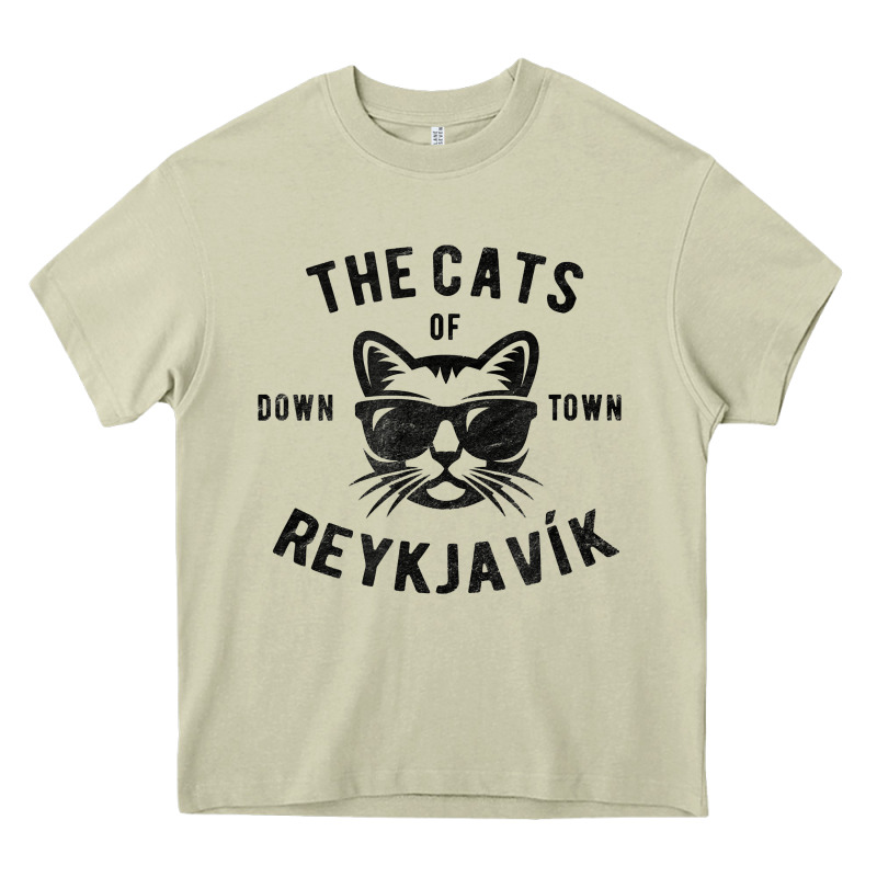 Cats Of Downtown Reykjavik T Shirt Heavy Core Tee by linhVisuals | Teevron
