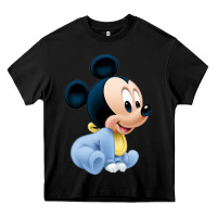 Black baby micke  mouse Heavy Core Tee - linhVisuals