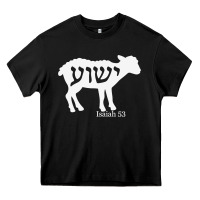 Black isaiah 53 lamb yeshua jesus t shirt Heavy Core Tee - linhVisuals