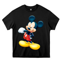 Black micke mouse Heavy Core Tee - linhVisuals