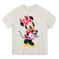 Cream minni mouse Heavy Core Tee - linhVisuals