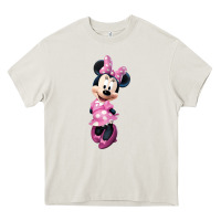 Cream minni mouse Heavy Core Tee - linhVisuals