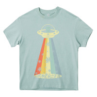 Arona vintage alien weed pot leaf ufo abduction marijuana cannabis t shirt Heavy Core Tee - linhVisuals